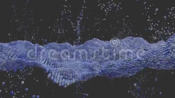 抽象球体粒子运动视频的预览图