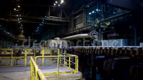 工厂的金属方坯视频的预览图