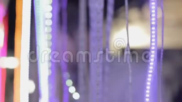 漂亮的LED彩带照明设备商店视频的预览图