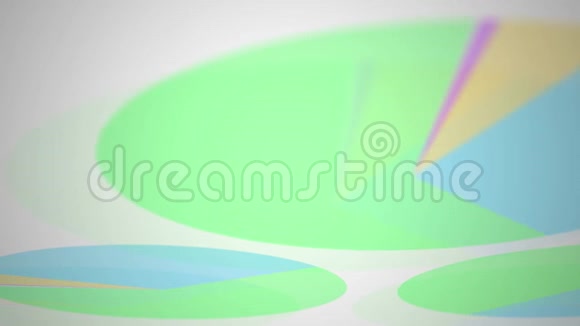 三张动画通用饼图上的电影摄影机浅场深视频的预览图