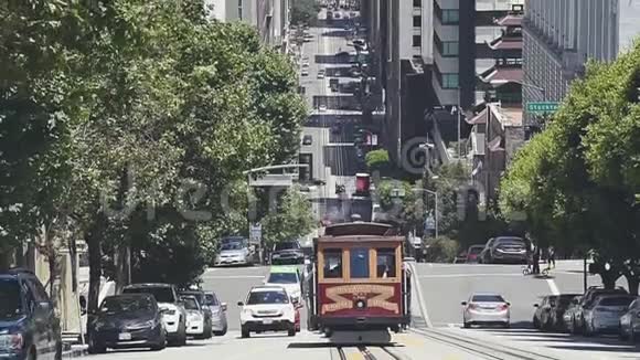 从诺布山俯瞰旧金山视频的预览图