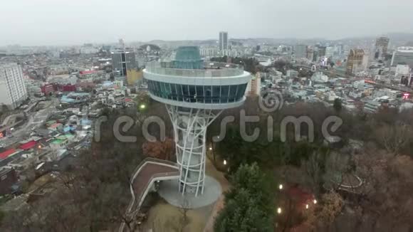 Jeollado光州Sajik观景塔天文台视频的预览图