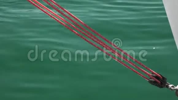 帆船绳靠海视频的预览图