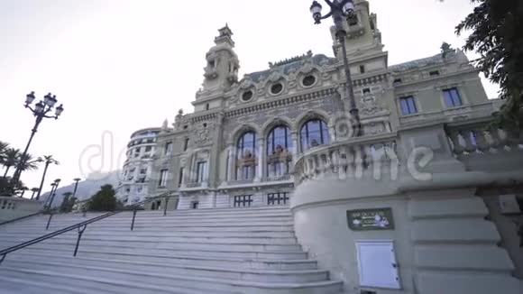 摩纳哥蒙特卡洛赌场和历史建筑视频的预览图