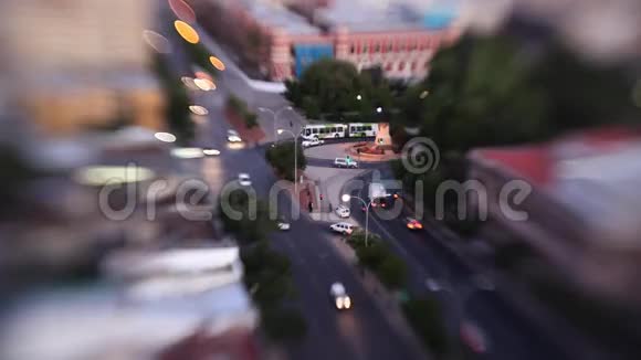 交通倾斜移位镜头视频的预览图