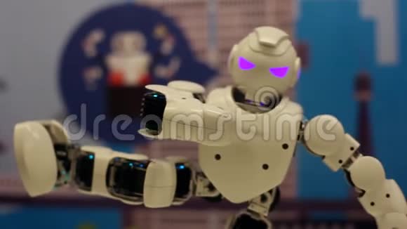 机器人单腿站立保持平衡现代机器人技术人工智能控制系统视频的预览图
