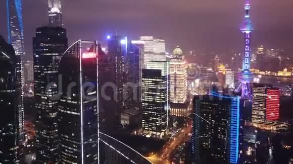上海夜间4k高空超移视频视频的预览图