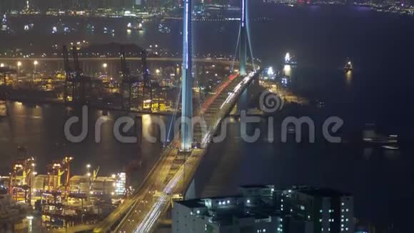 香港货柜码头时间拖後视频的预览图