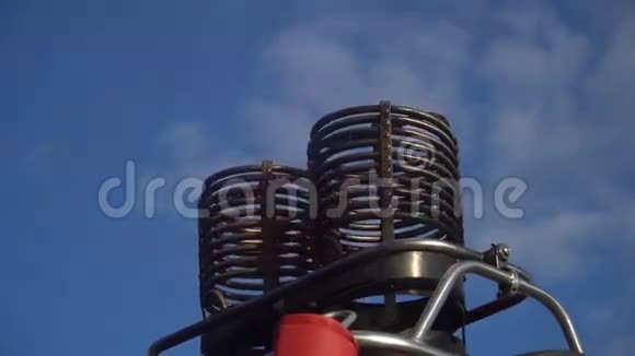 热风气球的燃烧器视频的预览图