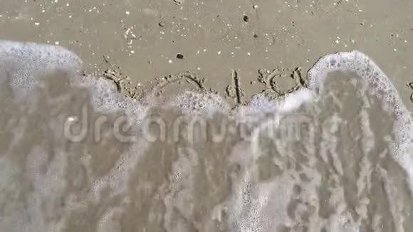 关于波浪泡沫湿沙的数字2018视频的预览图