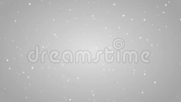 优雅的银色抽象与明星背景圣诞节背景视频的预览图