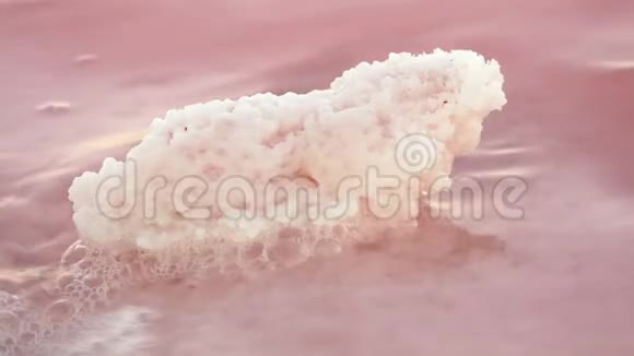 盐湖里的天然盐视频的预览图