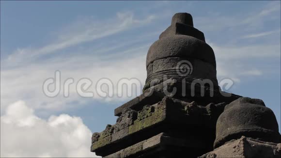 观爪哇岛上的博罗布杜尔石庙安德列夫视频的预览图