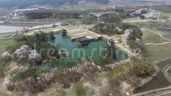 亚洲庆州东贡帕拉卡和沃尔吉池塘之春视频的预览图