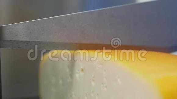 工厂的奶酪切割机视频的预览图