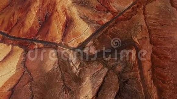 沙漠景观空中全景福尔特文图拉视频的预览图