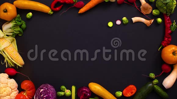 蔬菜做成字母J视频的预览图