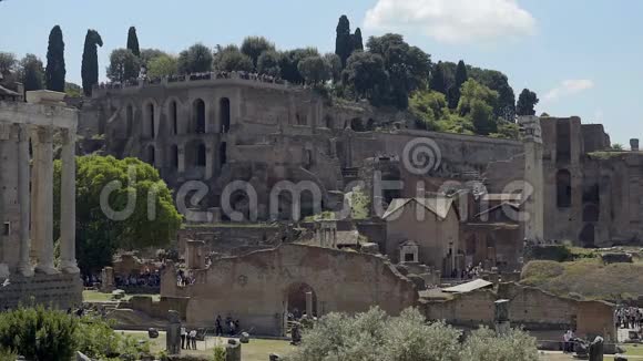 罗马论坛古遗址美景前往意大利慢动作视频的预览图