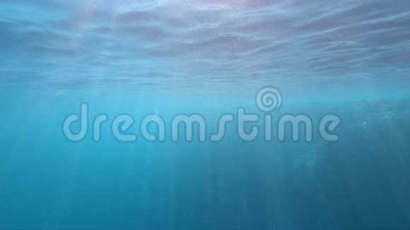 有太阳光线的红海清水慢动作视频的预览图