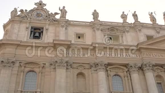 圣彼得大教堂门面视频的预览图