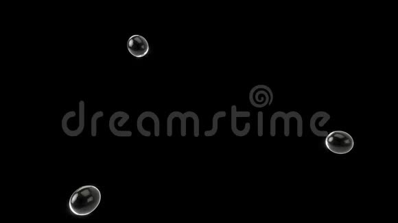 四滴水面对一个黑色视频的预览图
