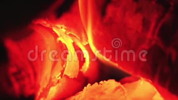 燃烧森林燃烧的火焰视频的预览图