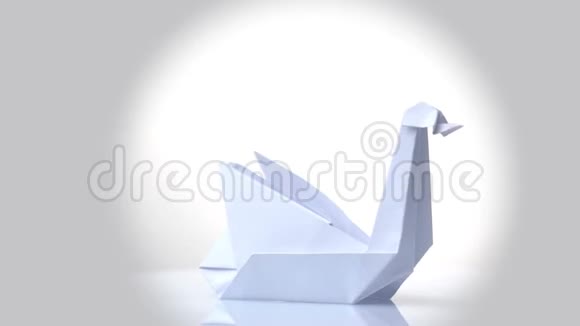 展出白纸折纸天鹅视频的预览图