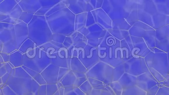 旋转自然蓝色不寻常的气泡结构特写镜头视频的预览图