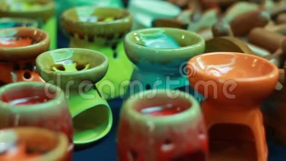 芳香疗法用的陶器泰国工匠视频的预览图