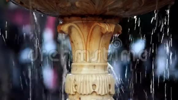 西班牙CadizCandelaria广场大理石喷泉视频的预览图