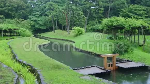 东京的Korakuen花园一个美丽的地方日本东京2018年6月12日视频的预览图