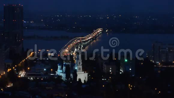 城市夜景和大桥视频的预览图