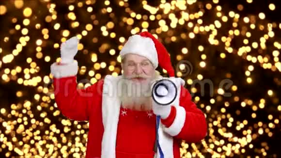 带扩音器的圣诞老人视频的预览图
