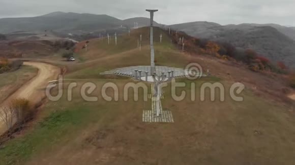 乔治亚州4K钻山的十字架纪念碑视频的预览图