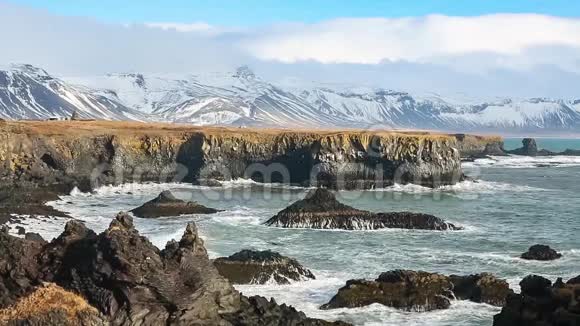 冰岛海岸景色视频的预览图