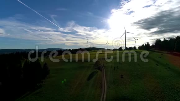 高山景观现代生态工业能源站高空4k大飞架视频的预览图
