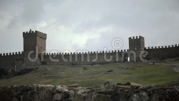 热那亚堡的城墙视频的预览图
