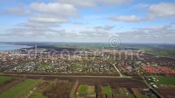 瑞典乡村的空中景色视频的预览图
