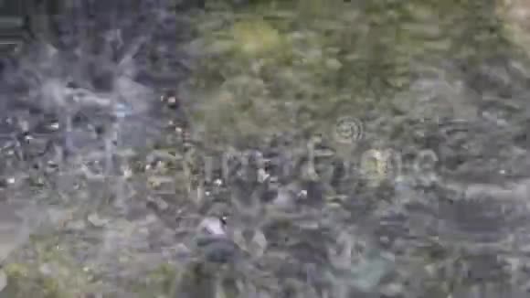 水泥地面大雨视频的预览图