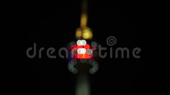 模糊的梅纳拉塔在夜间与多种颜色的波克效果马来西亚3840x2160视频的预览图