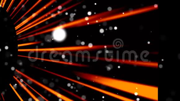 空间中许多抽象的小紫罗兰粒子计算机生成抽象背景三维渲染视频的预览图