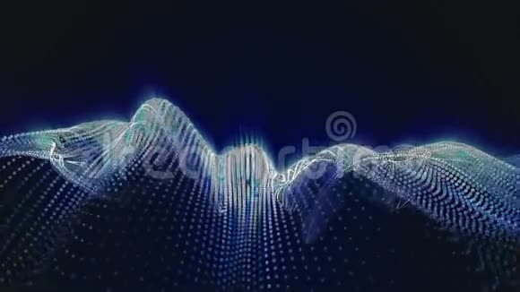 3D数字波线2条视频的预览图