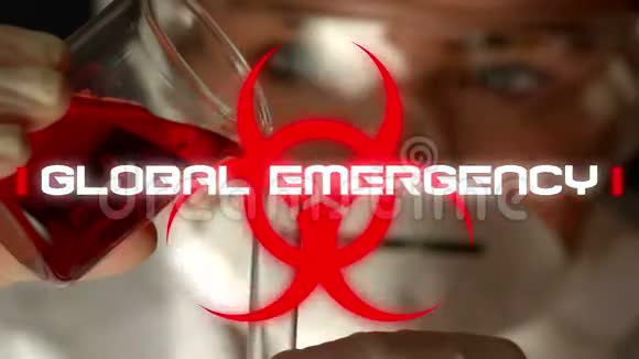 冠状病毒大流行期间与医护人员合作的世界紧急事件动画视频的预览图