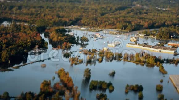 飓风后洪水的描述视频的预览图