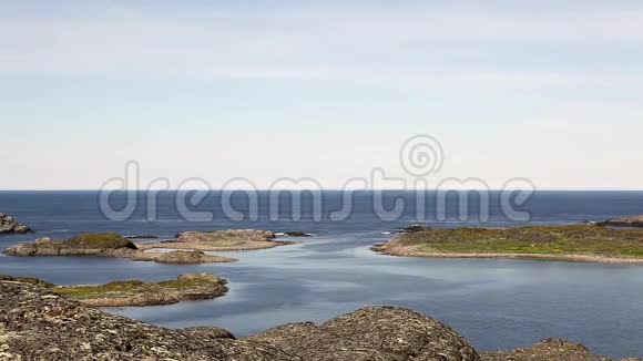 巴伦支海SttsDalniyeZelentsy上的寂静和水面视频的预览图
