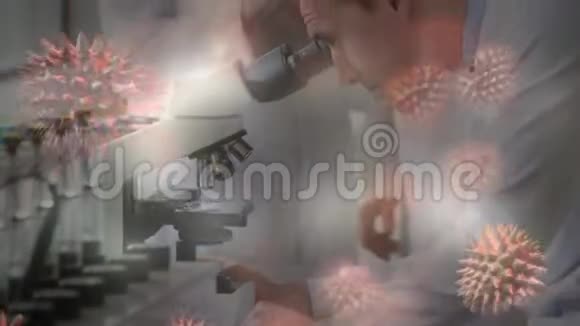 以医生为背景的红冠病毒动画视频的预览图