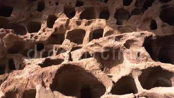 CenobiodeValeron考古遗址大加那利岛的土著洞穴视频的预览图