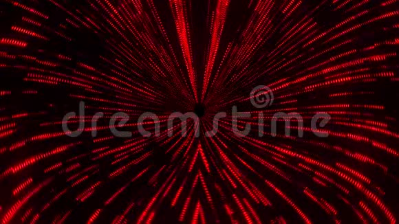 红矩阵风洞涡隧道VJ循环运动背景视频的预览图