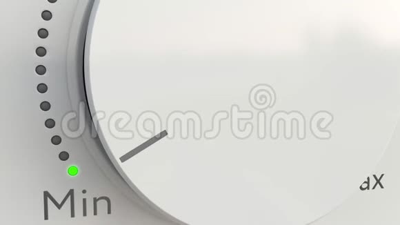带速度字幕的白色高科技旋钮视频的预览图