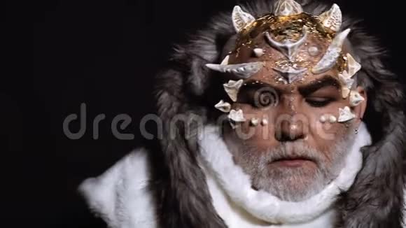 冬季化妆神秘的化妆奥尔德巫师异族化妆品视频的预览图
